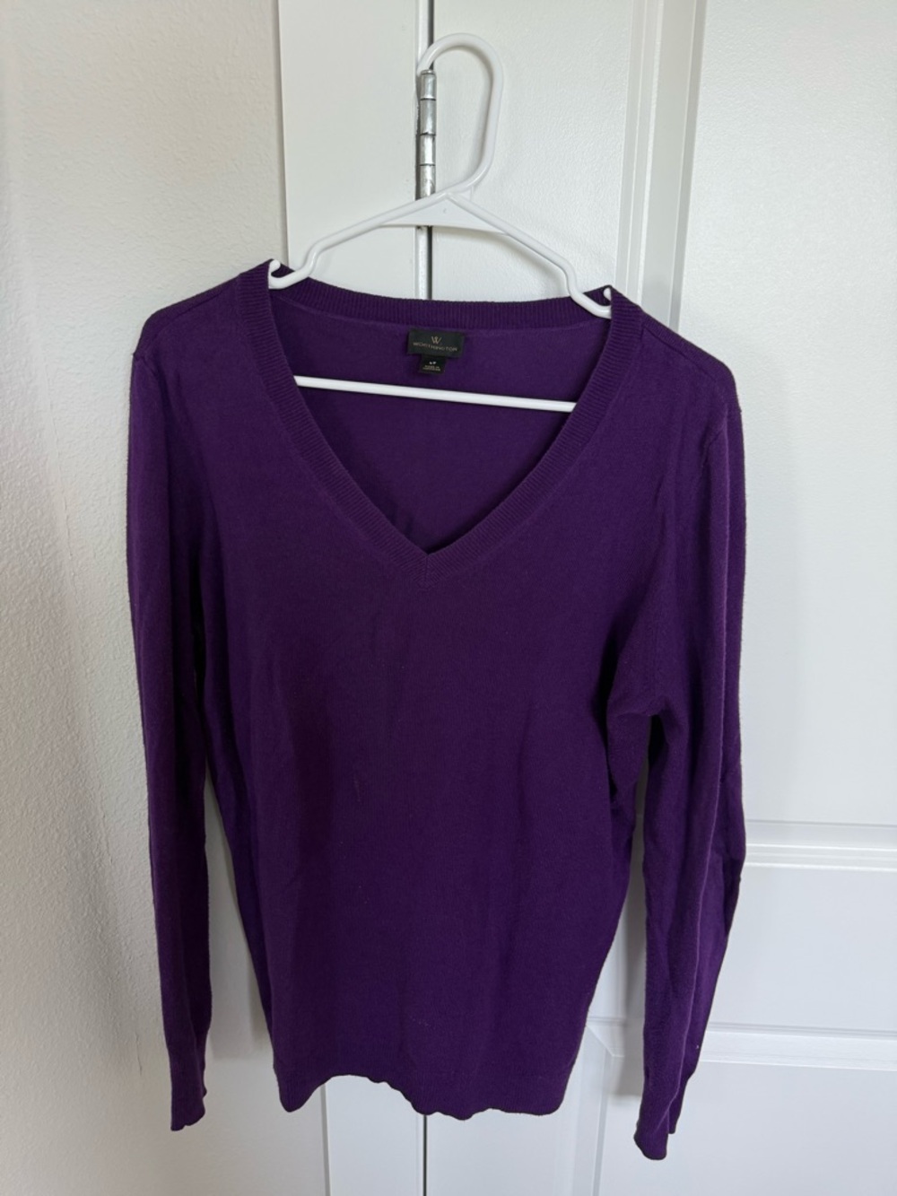 Worthington Deep Purple V-Neck Sweater